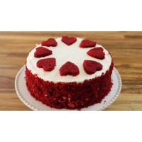 Red Velvet and Small Heart Cake